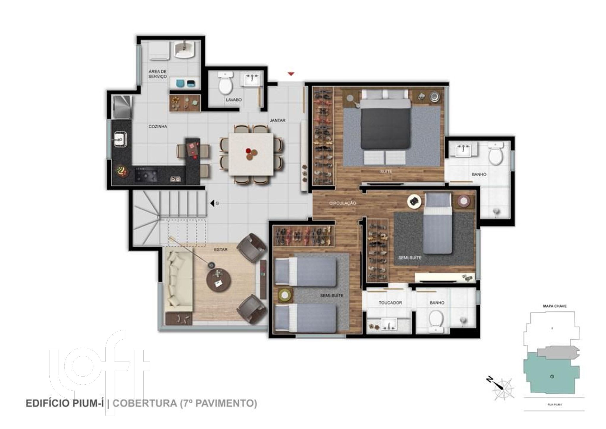 Apartamento à venda com 4 quartos, 178m² - Foto 2