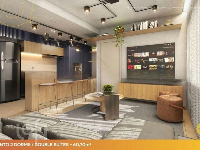 Apartamento com 60m², 2 dormitórios, 2 suítes, 2 vagas, Cidade Baixa em Porto Alegre