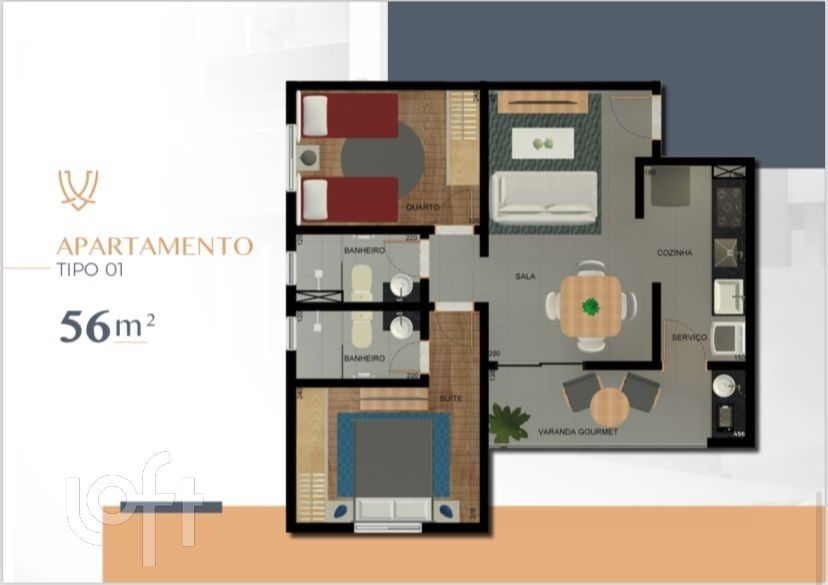 Apartamento à venda com 2 quartos, 51m² - Foto 14