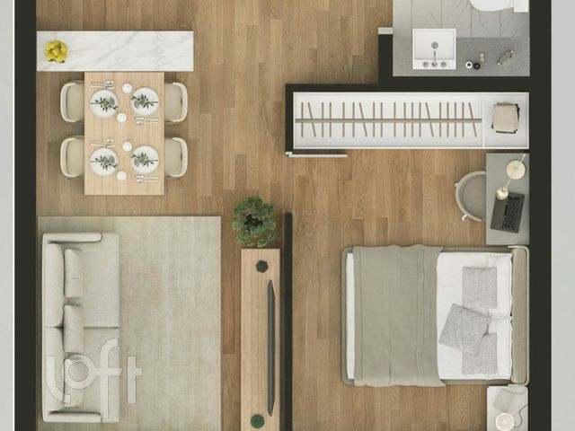 Apartamento com 34m², 1 dormitório, 1 vaga, Bom Fim em Porto Alegre