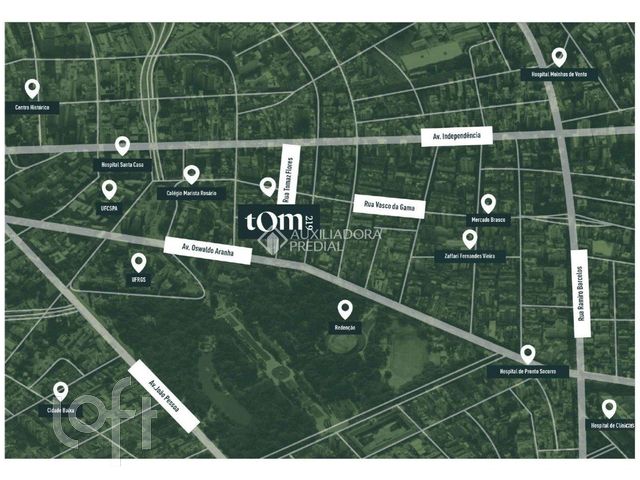 Apartamento com 58m², 2 dormitórios, 1 suíte, 1 vaga, Bom Fim em Porto Alegre