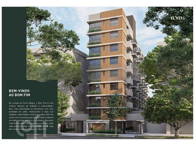 Apartamento com 58m², 2 dormitórios, 1 suíte, 1 vaga, Bom Fim em Porto Alegre