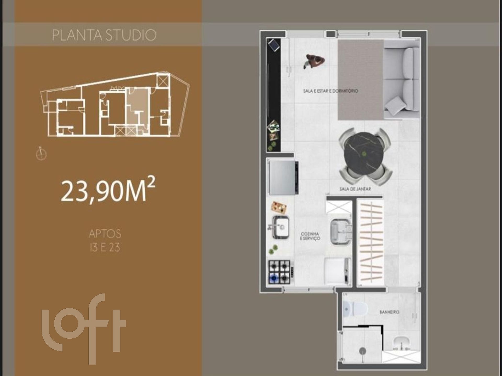 Apartamento à venda com 1 quarto, 24m² - Foto 8