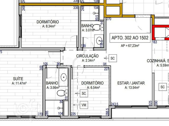 Apartamento com 67m², 3 dormitórios, 1 suíte, 1 vaga, Cristo Redentor em Porto Alegre