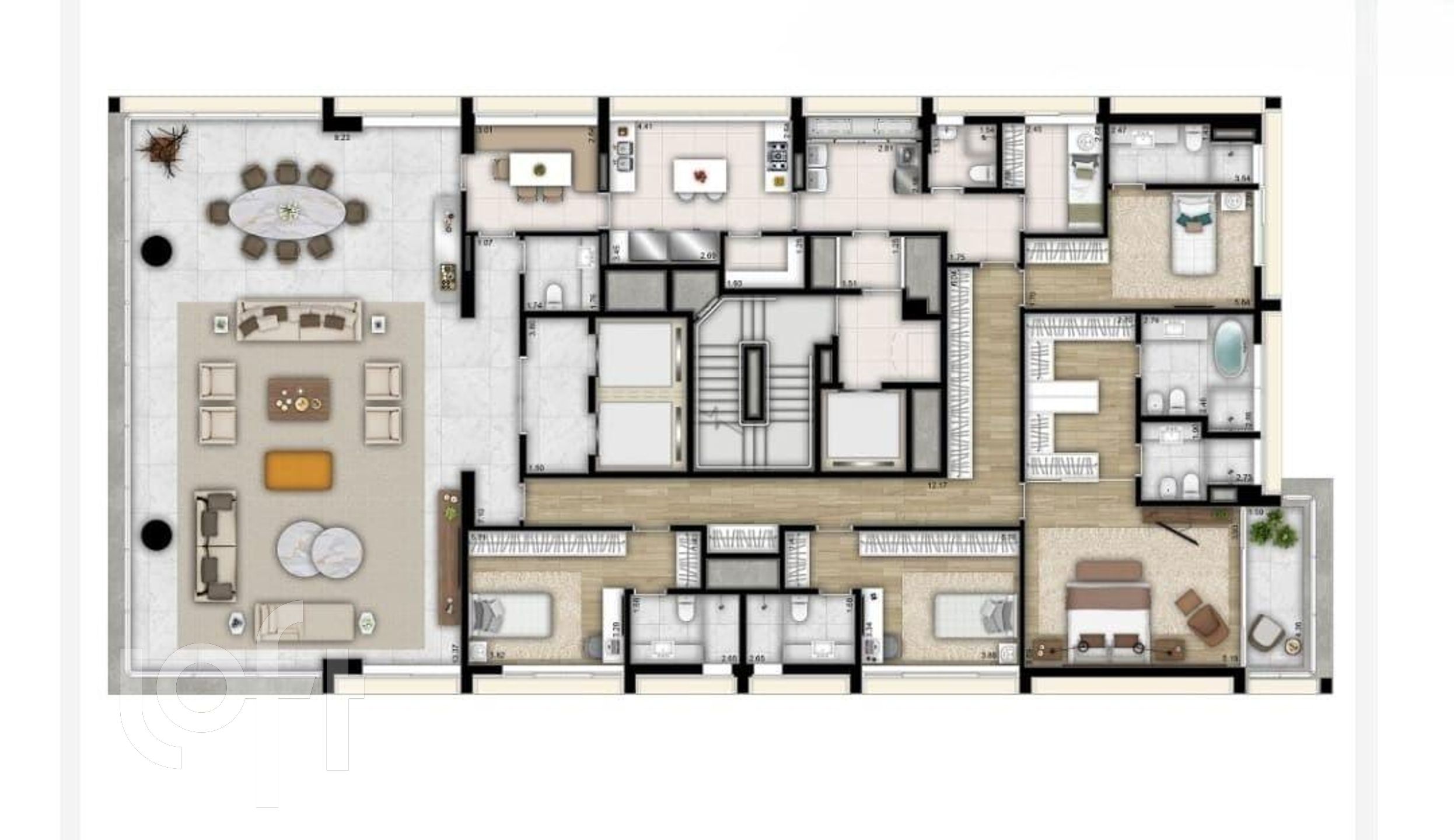 Apartamento à venda com 4 quartos, 358m² - Foto 7