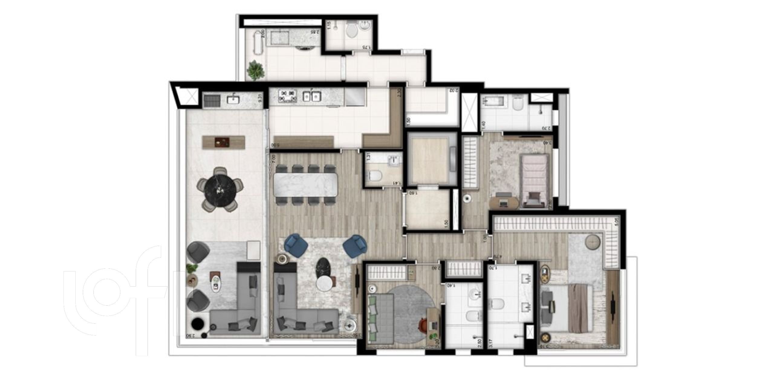 Apartamento à venda com 3 quartos, 171m² - Foto 20