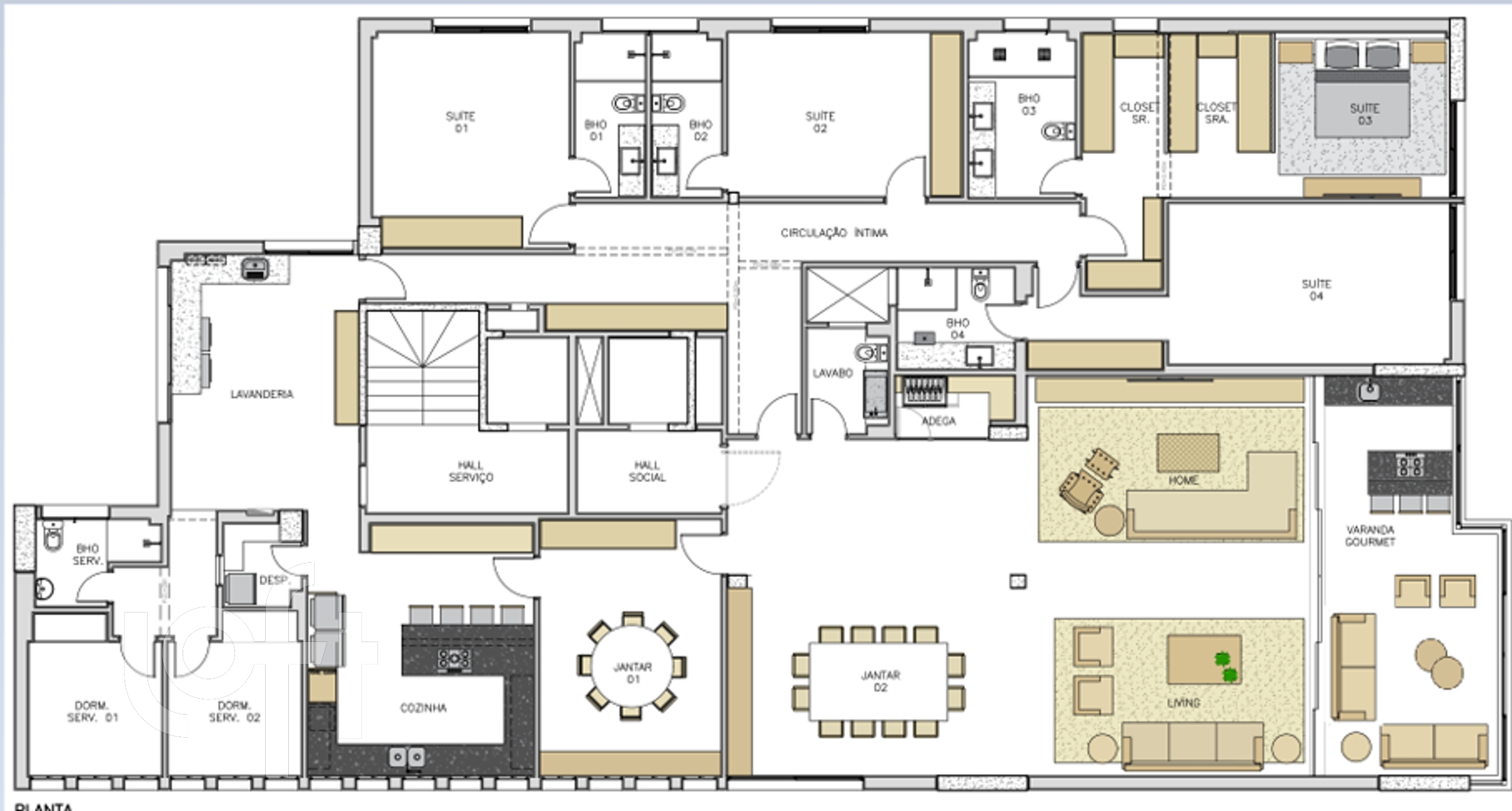 Apartamento à venda com 4 quartos, 382m² - Foto 14