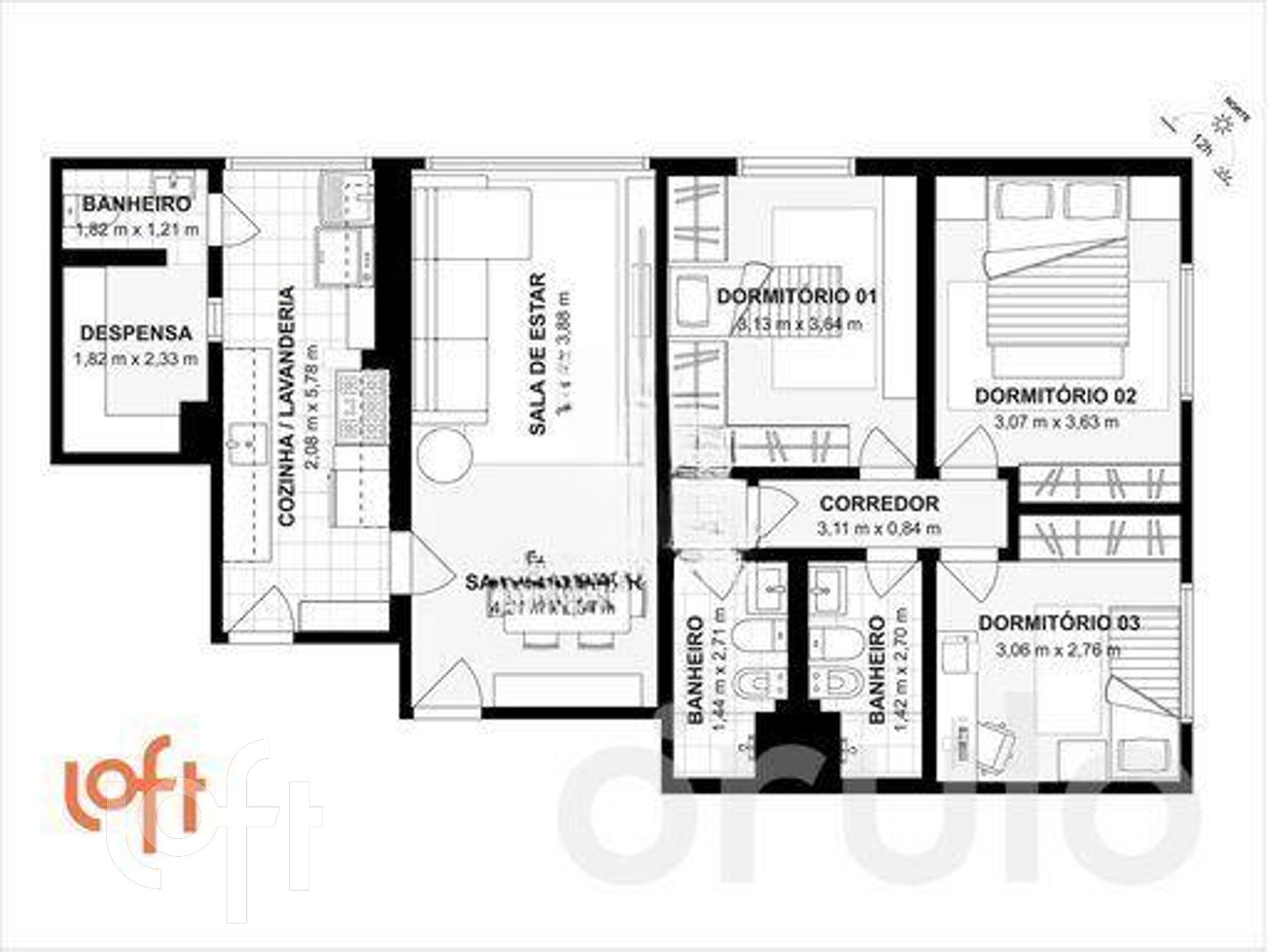 Apartamento à venda com 2 quartos, 77m² - Foto 29