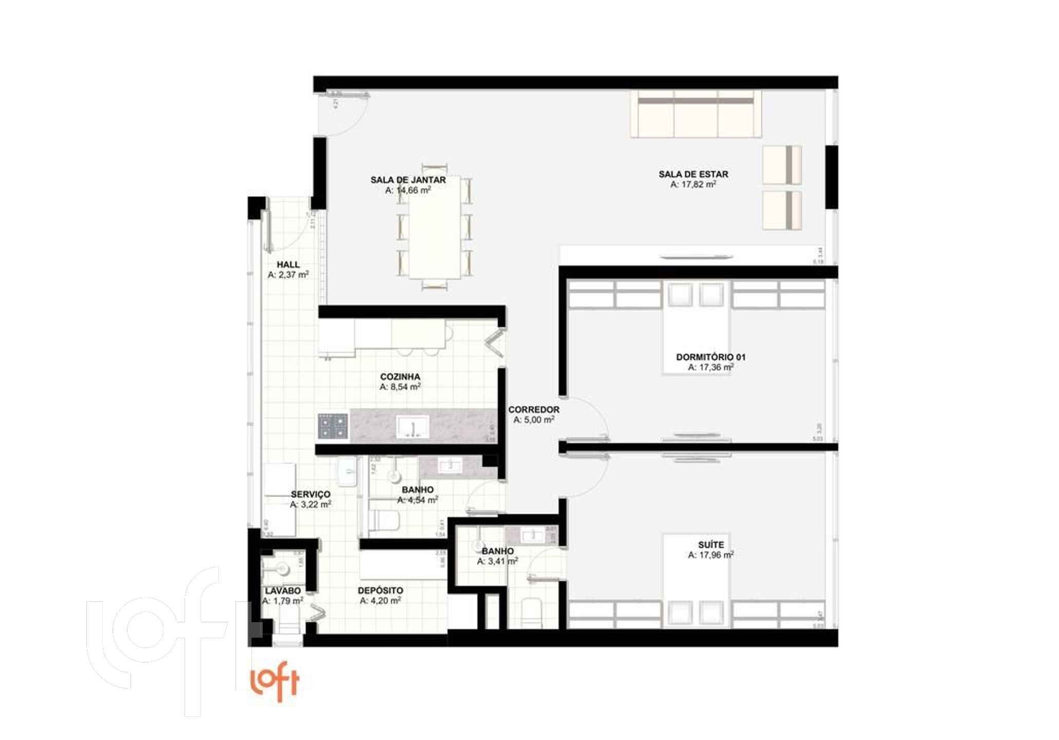 Apartamento à venda com 2 quartos, 104m² - Foto 22