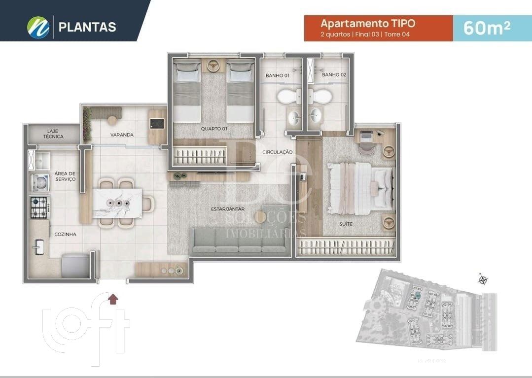 Apartamento à venda com 3 quartos, 75m² - Foto 10