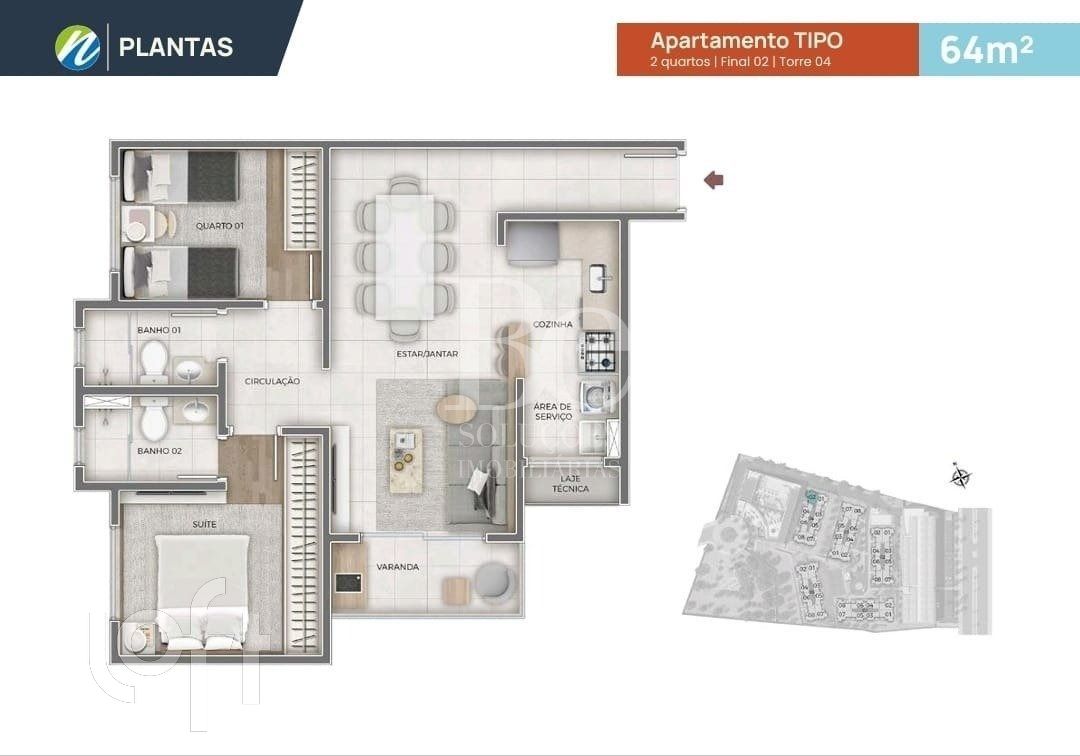 Apartamento à venda com 3 quartos, 75m² - Foto 9