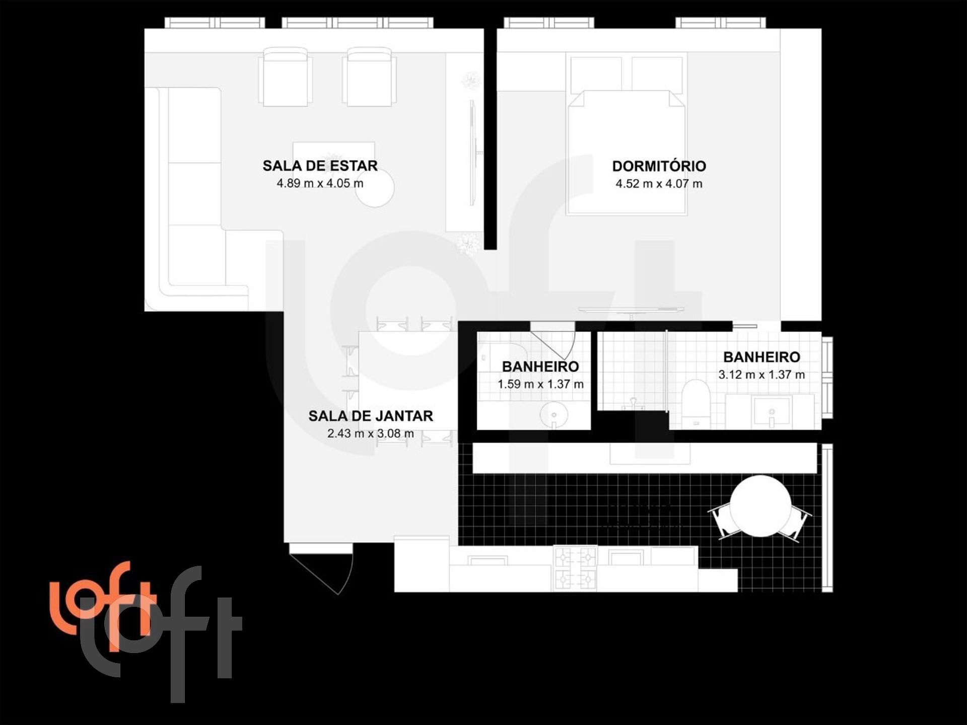 Apartamento à venda com 1 quarto, 70m² - Foto 61