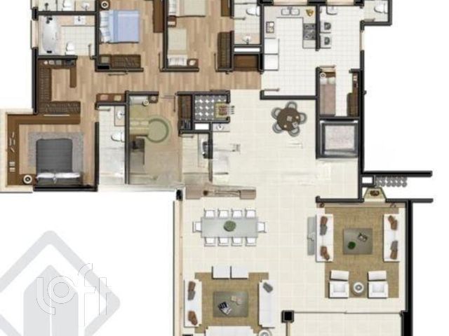 Apartamento com 257m², 4 dormitórios, 4 suítes, 4 vagas, Bela Vista em Porto Alegre
