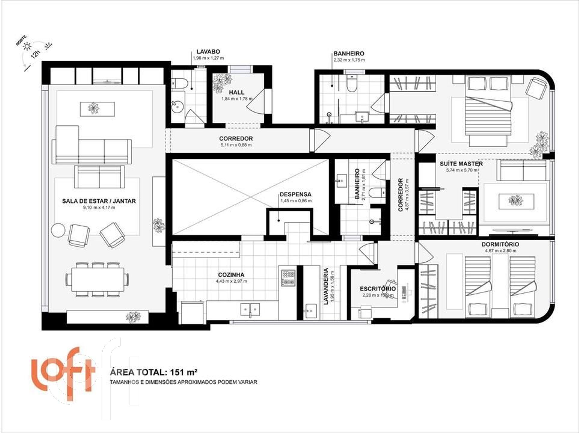 Apartamento à venda com 2 quartos, 300m² - Foto 58