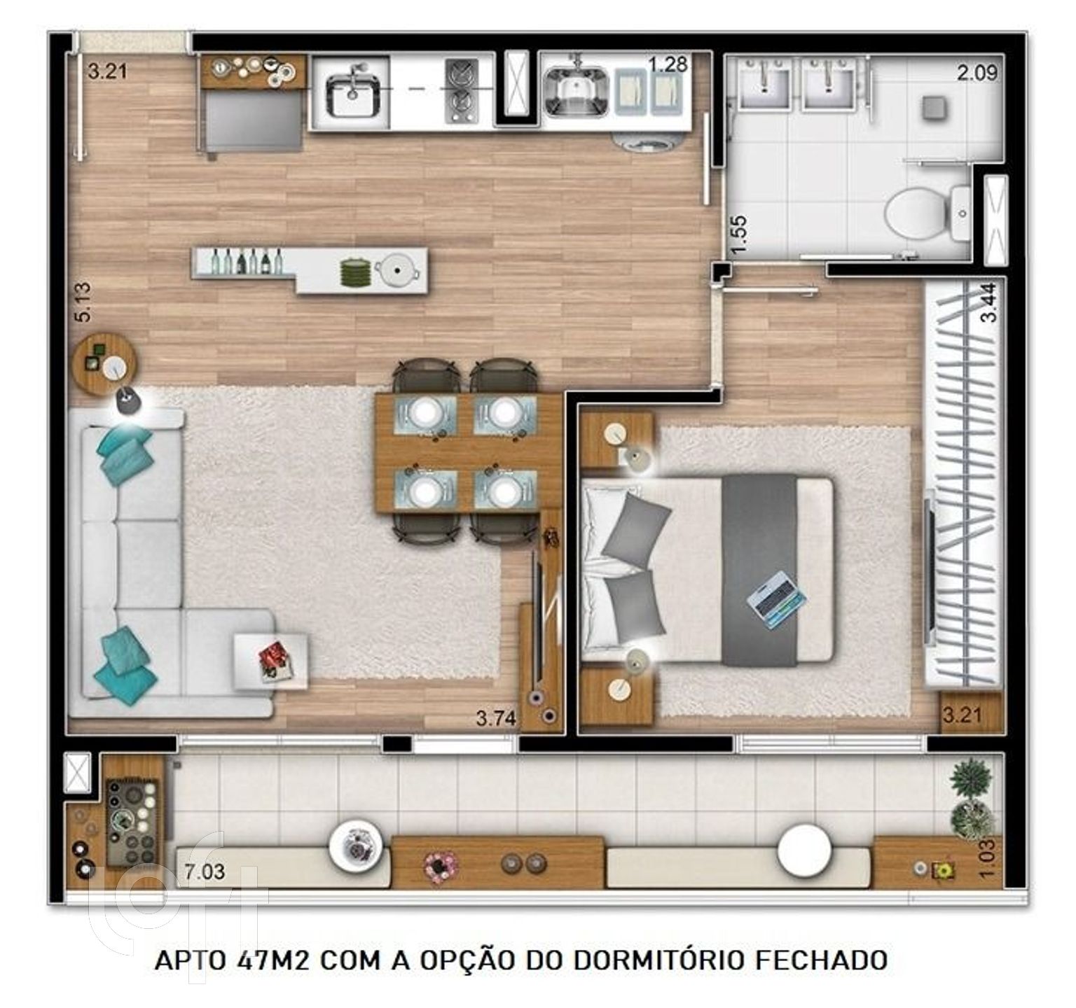 Apartamento à venda com 1 quarto, 47m² - Foto 26