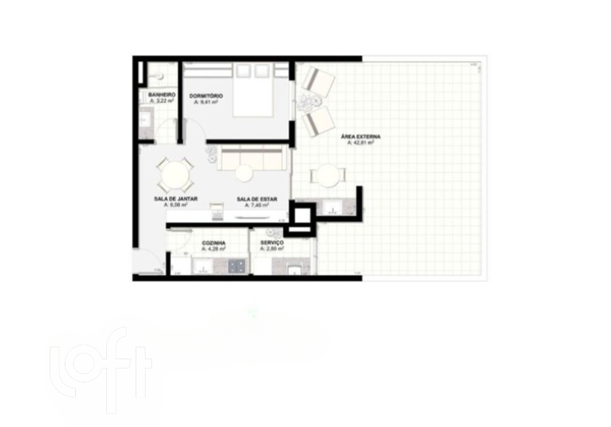 Apartamento à venda com 1 quarto, 94m² - Foto 14