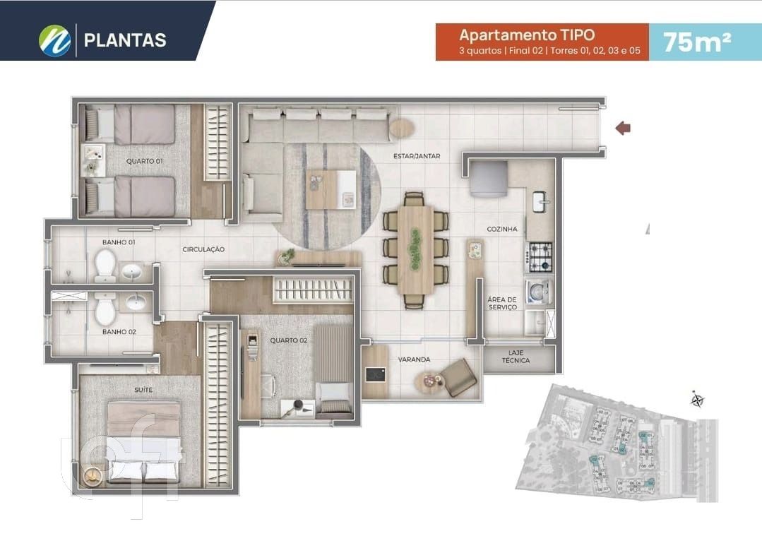 Apartamento à venda com 2 quartos, 73m² - Foto 14