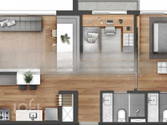 Apartamento com 47m², 1 dormitório, 1 vaga, Rio Branco em Porto Alegre