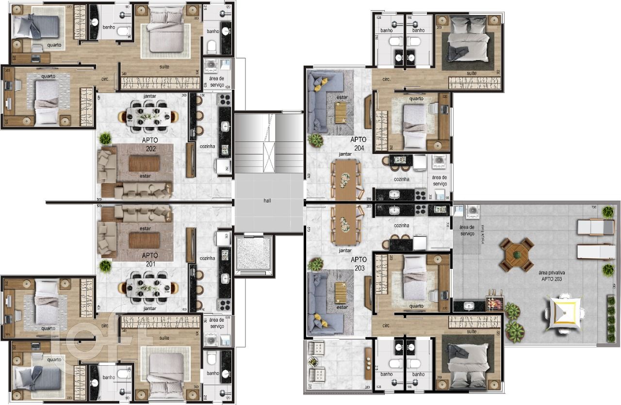 Apartamento à venda com 3 quartos, 30m² - Foto 2