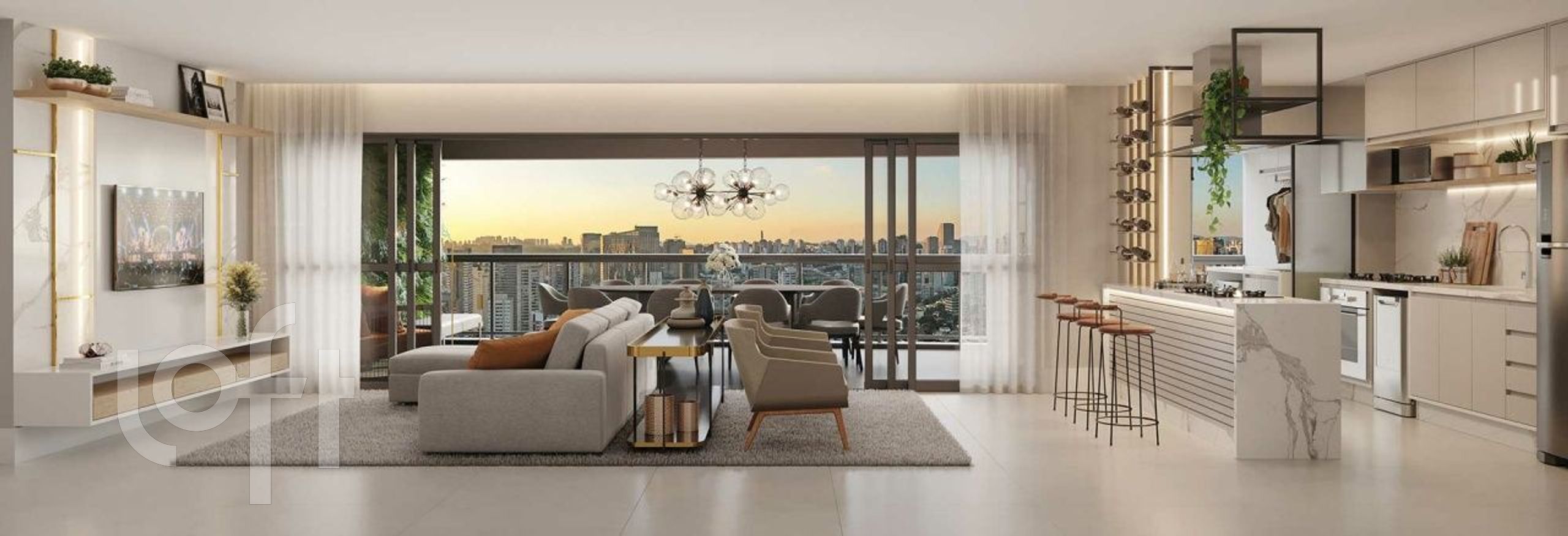 Apartamento à venda com 4 quartos, 142m² - Foto 1