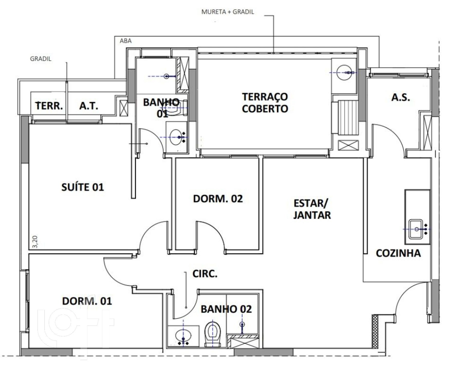 Apartamento à venda com 3 quartos, 76m² - Foto 29