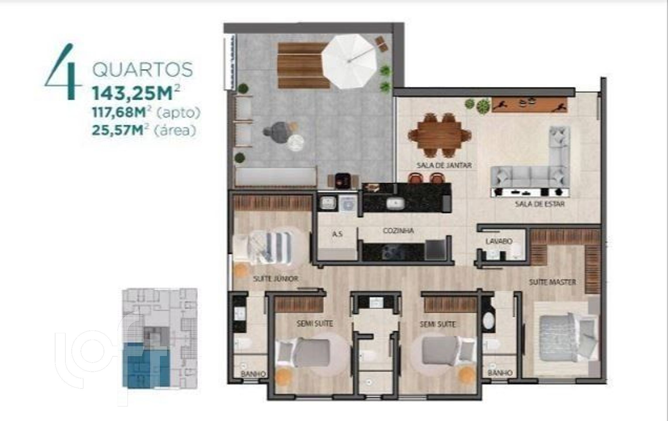 Apartamento à venda com 4 quartos, 29m² - Foto 28