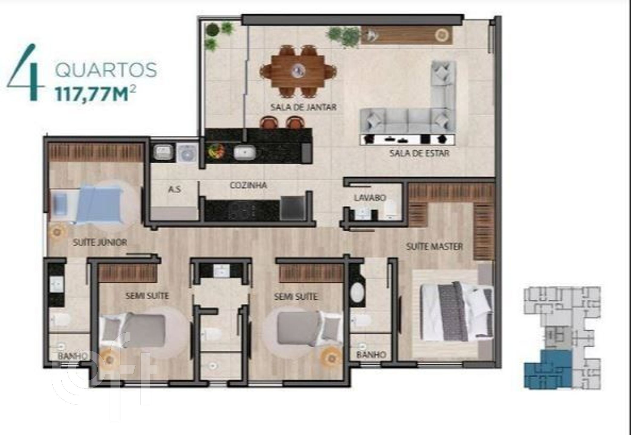 Apartamento à venda com 4 quartos, 29m² - Foto 24