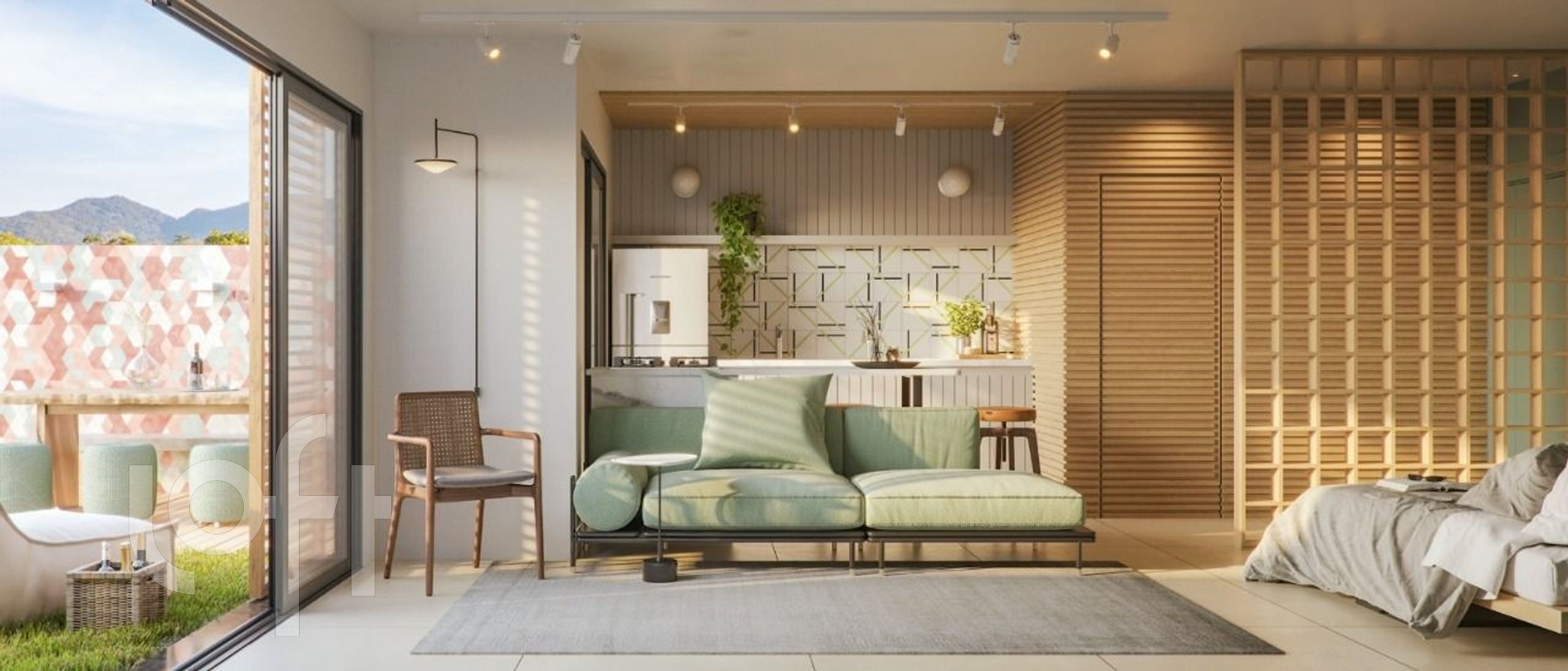 Apartamento à venda em Campeche Central com 70 m², 1 quarto, 1 suíte, 1 vaga