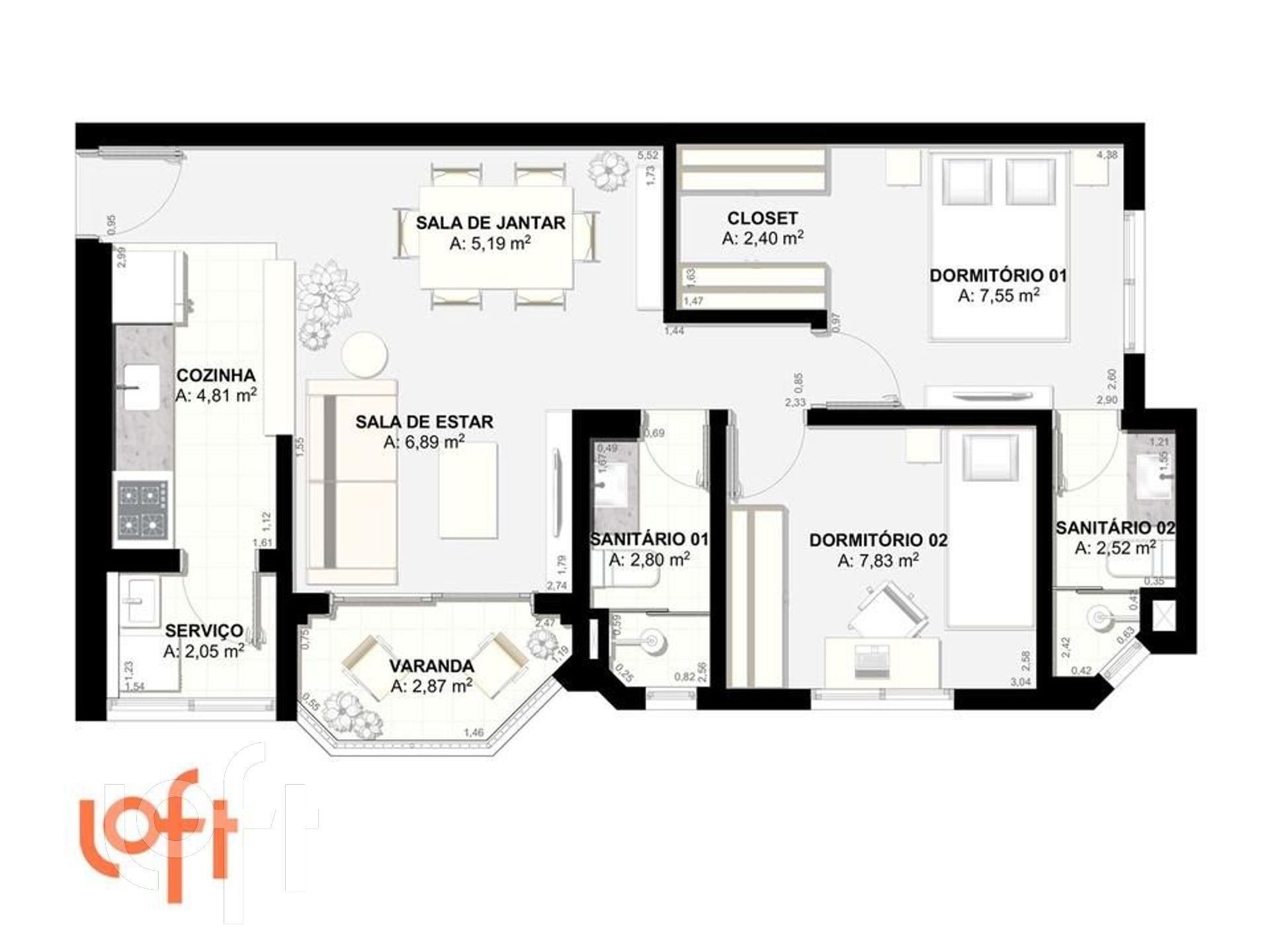 Apartamento à venda com 2 quartos, 58m² - Foto 18