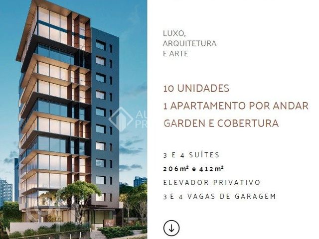 Apartamento com 206m², 3 dormitórios, 3 suítes, 3 vagas, Bela Vista em Porto Alegre