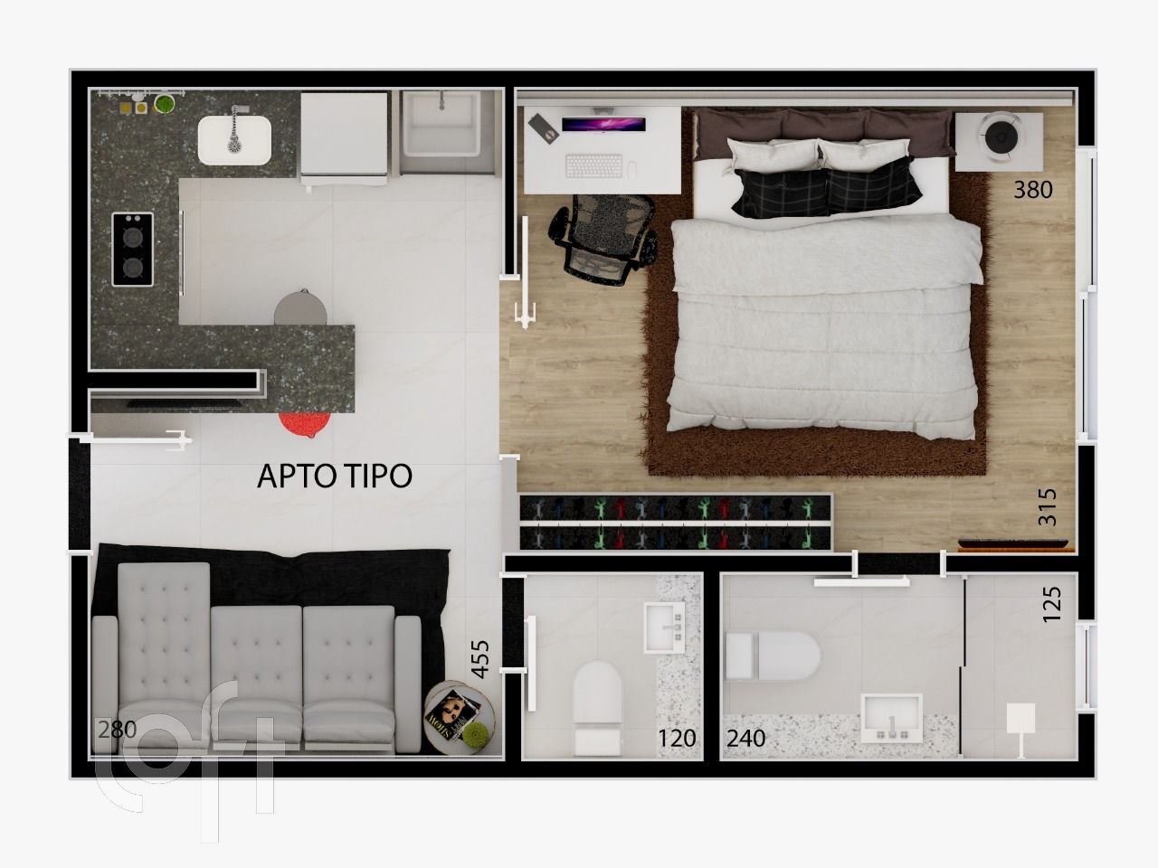 Apartamento à venda com 1 quarto, 34m² - Foto 15