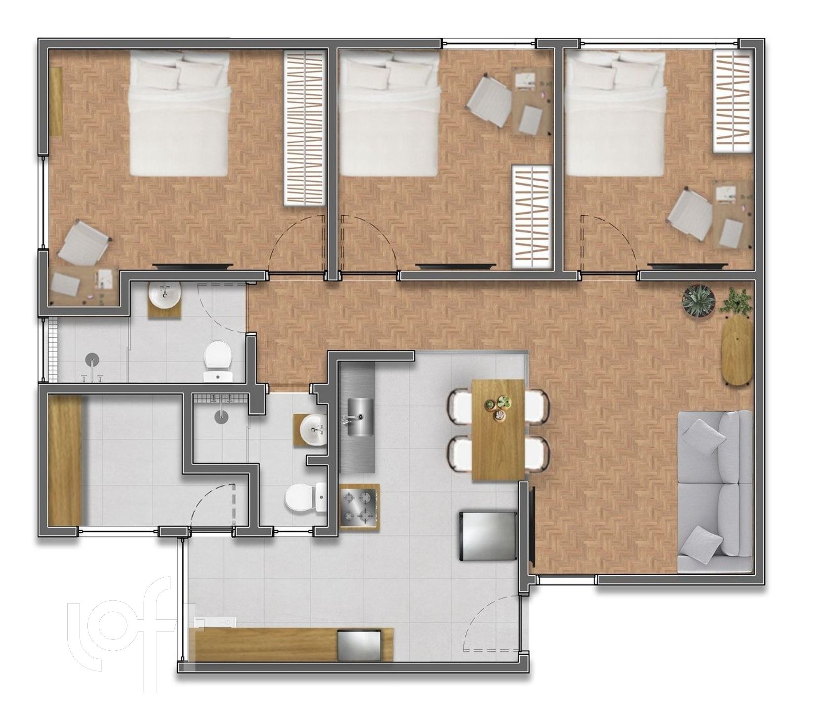 Apartamento à venda com 3 quartos, 88m² - Foto 71