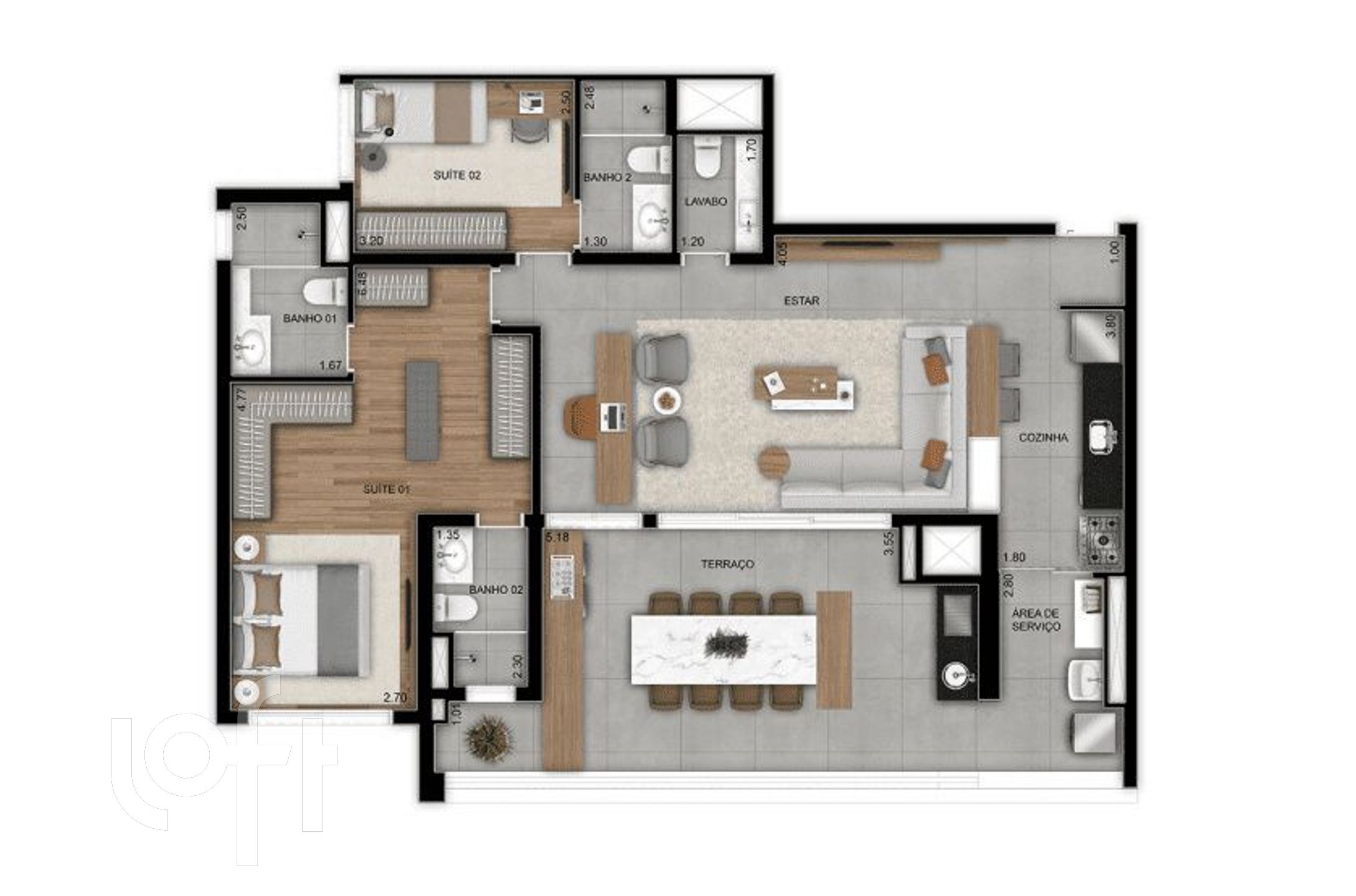 Apartamento à venda com 3 quartos, 120m² - Foto 18