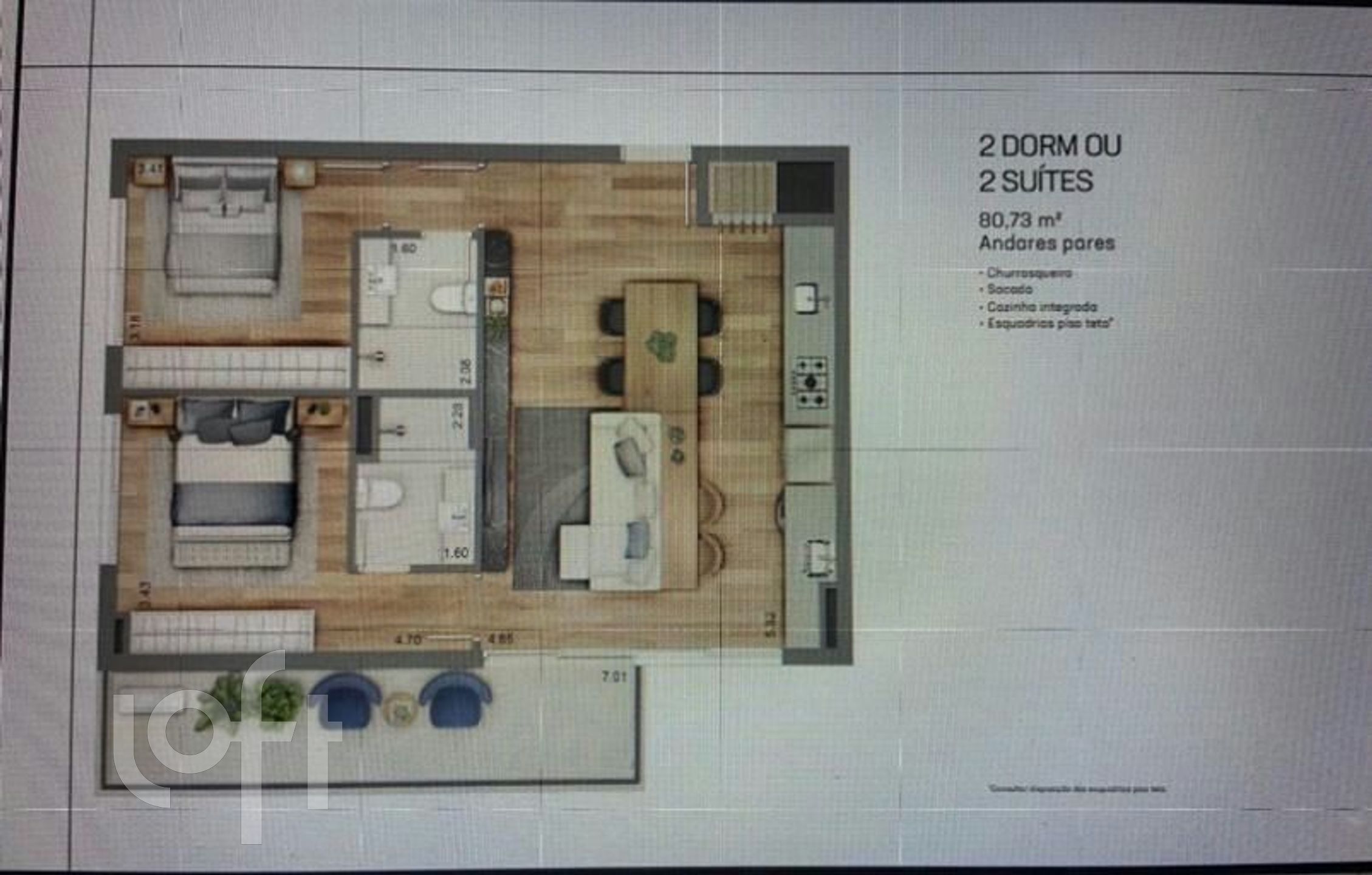 Apartamento com 75m², 2 dormitórios, 2 suítes, 2 vagas, Petrópolis em Porto Alegre