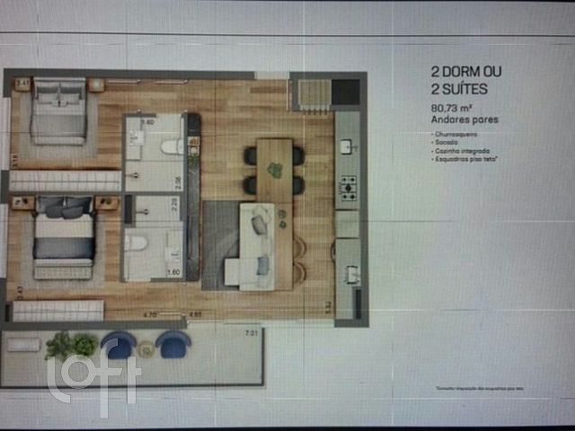 Apartamento com 75m², 2 dormitórios, 2 suítes, 2 vagas, Petrópolis em Porto Alegre