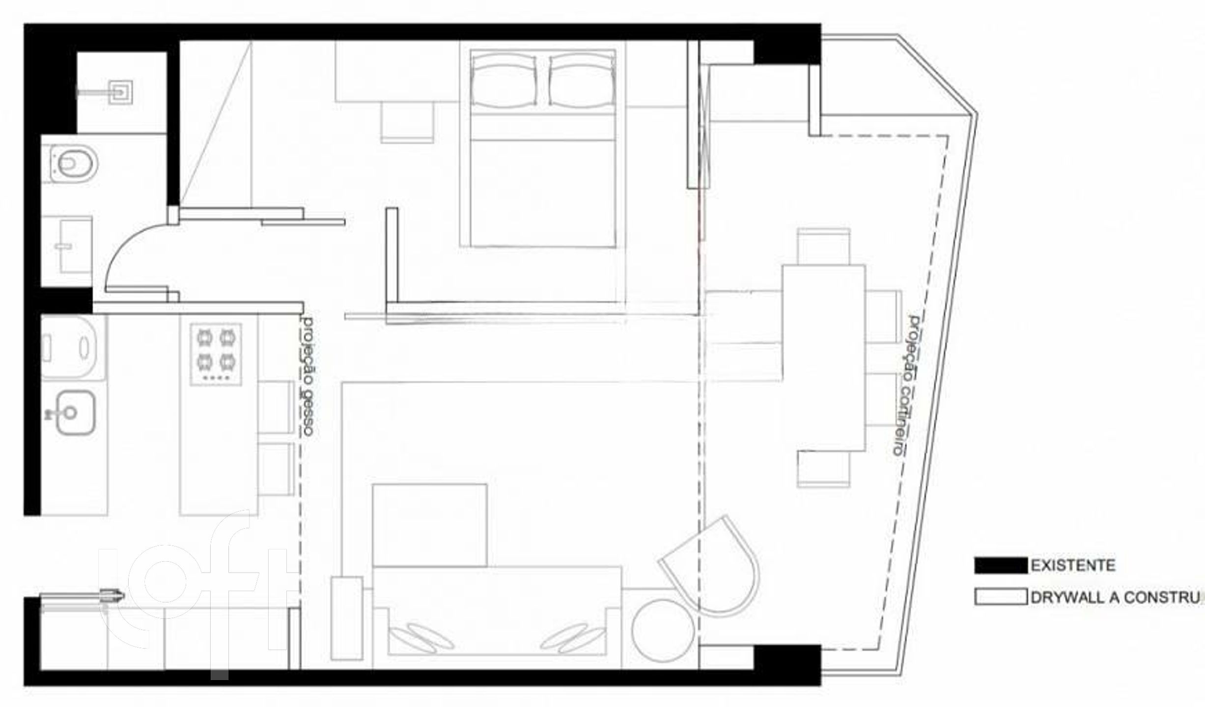 Apartamento à venda com 1 quarto, 58m² - Foto 5