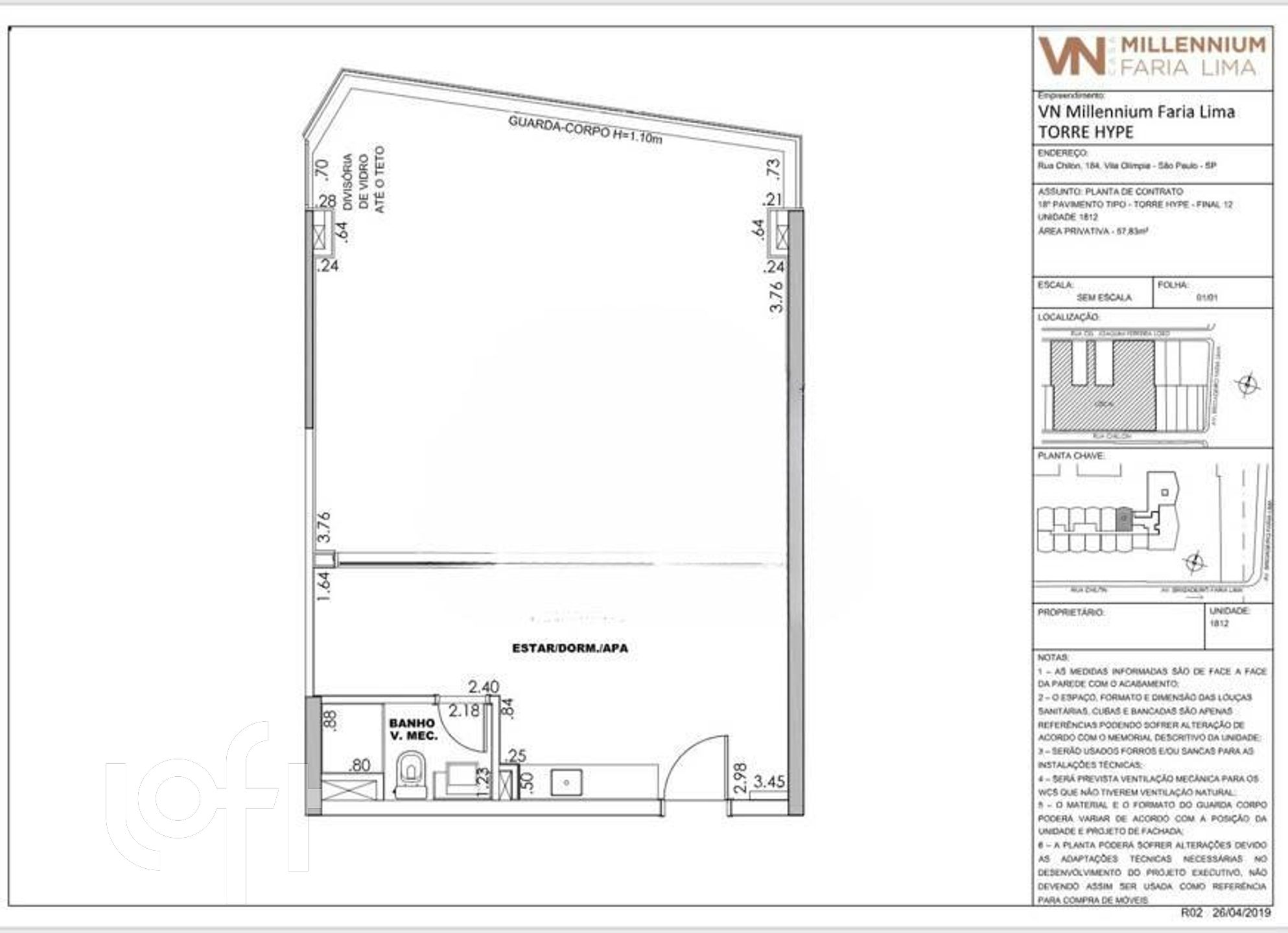 Apartamento à venda com 1 quarto, 58m² - Foto 6