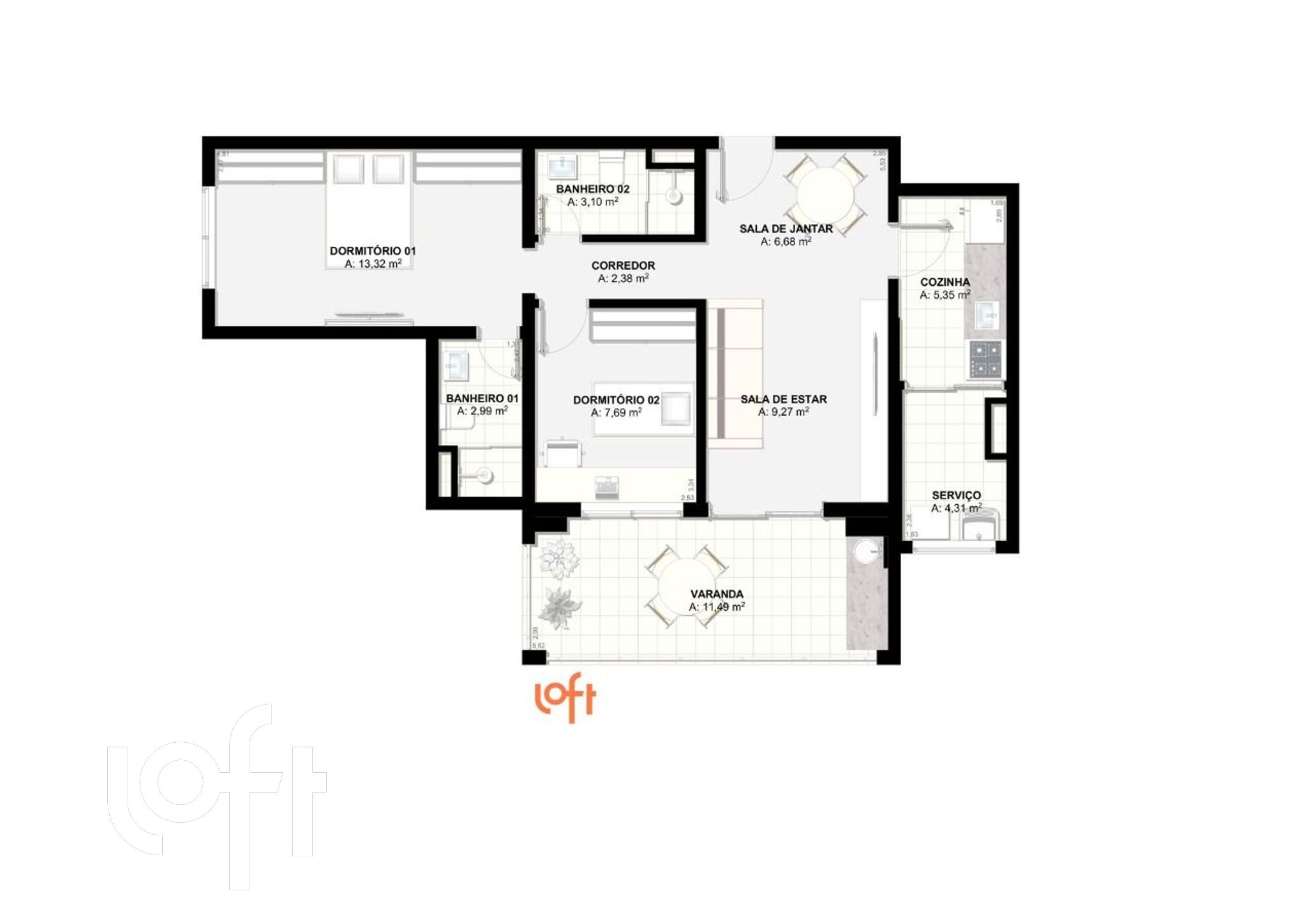 Apartamento à venda com 2 quartos, 74m² - Foto 27