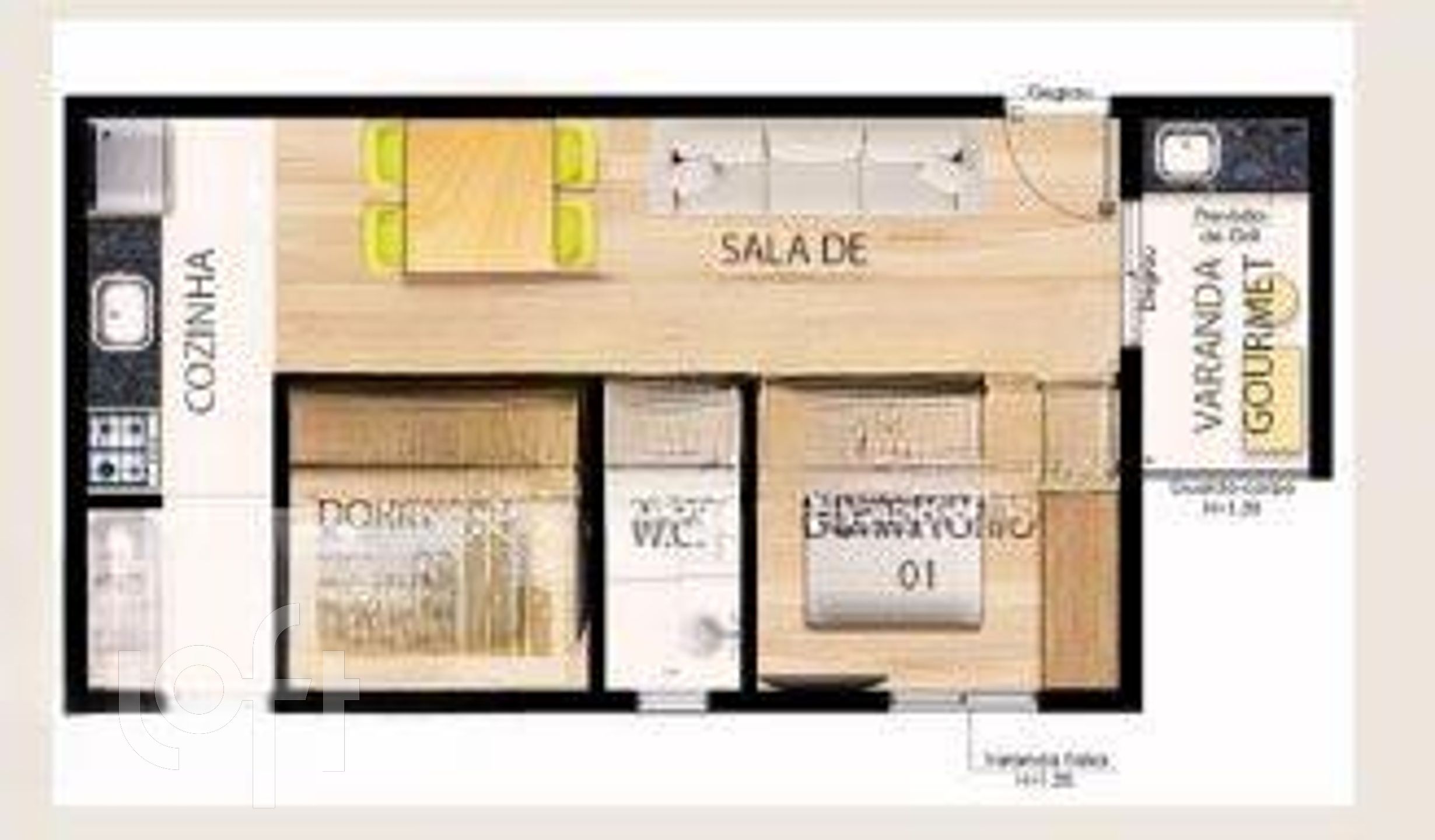 Apartamento à venda com 2 quartos, 45m² - Foto 6