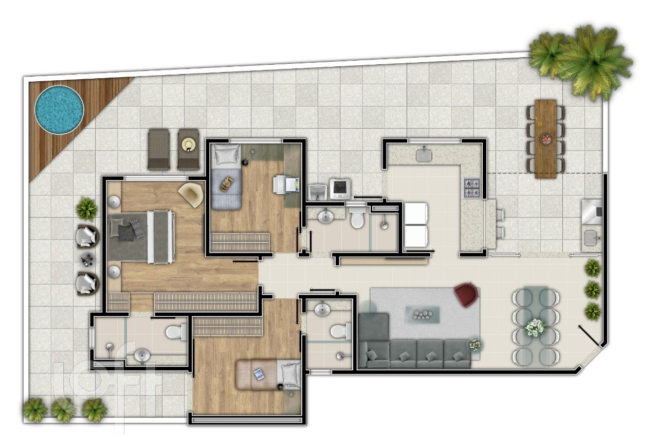 Apartamento à venda com 3 quartos, 158m² - Foto 6