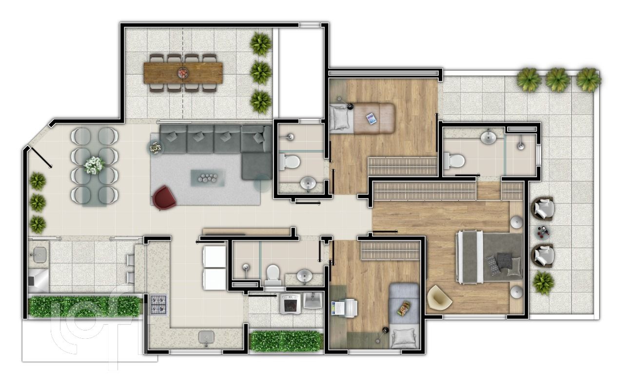 Apartamento à venda com 3 quartos, 158m² - Foto 5