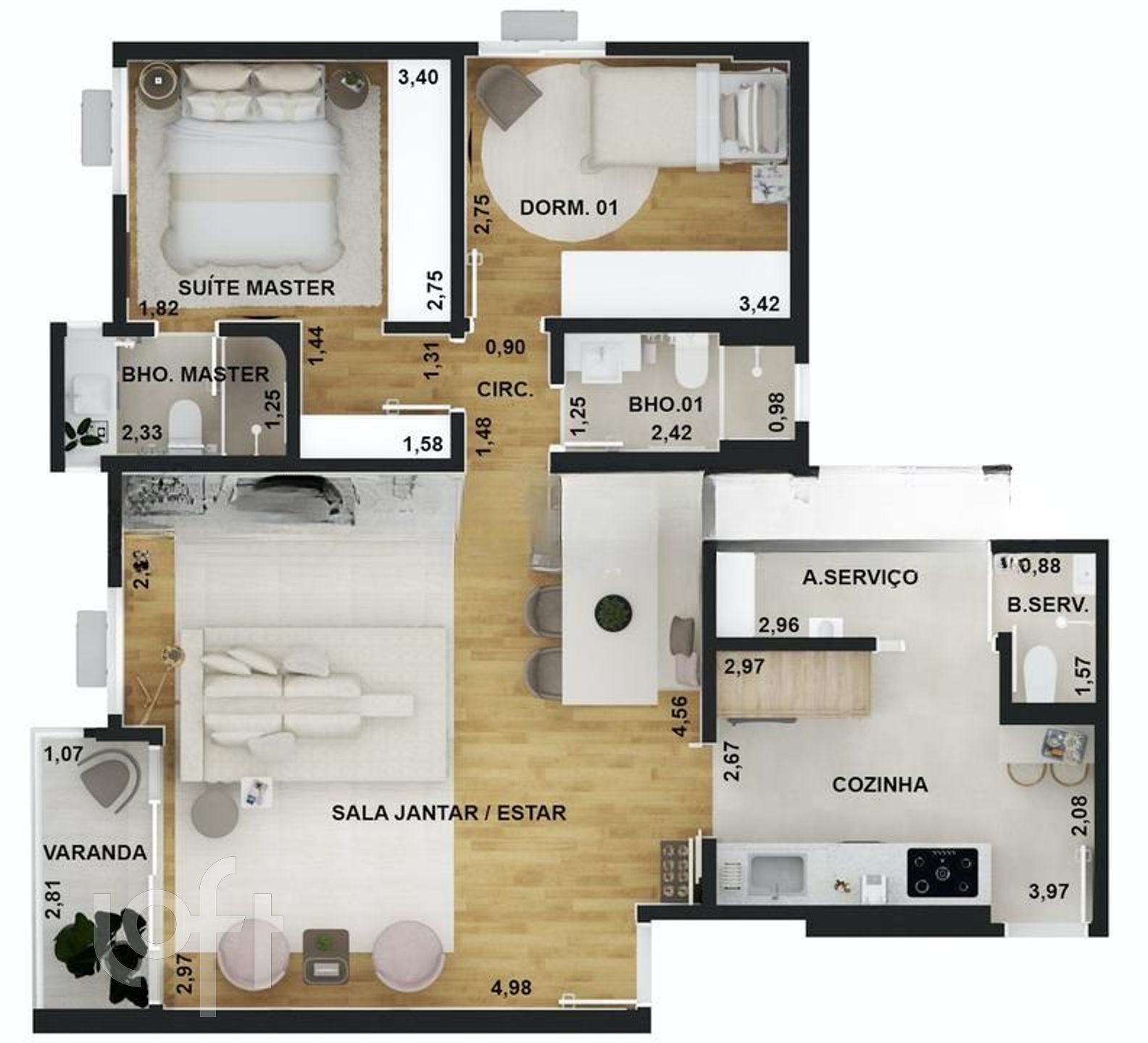 Apartamento à venda com 4 quartos, 100m² - Foto 21