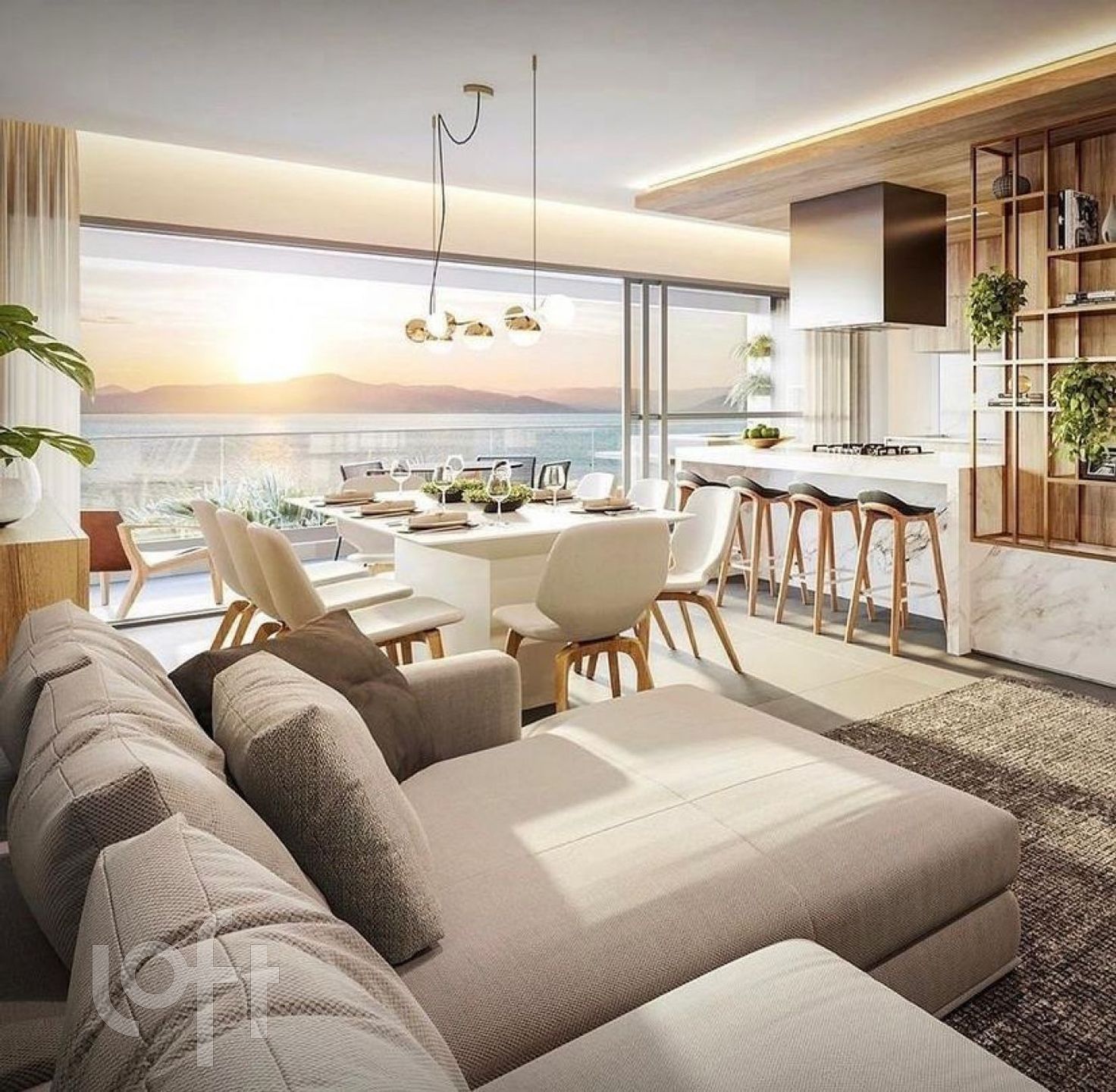 Apartamentos com 165m², 3 quartos, 3 suítes, no bairro Cacupé em Florianópolis