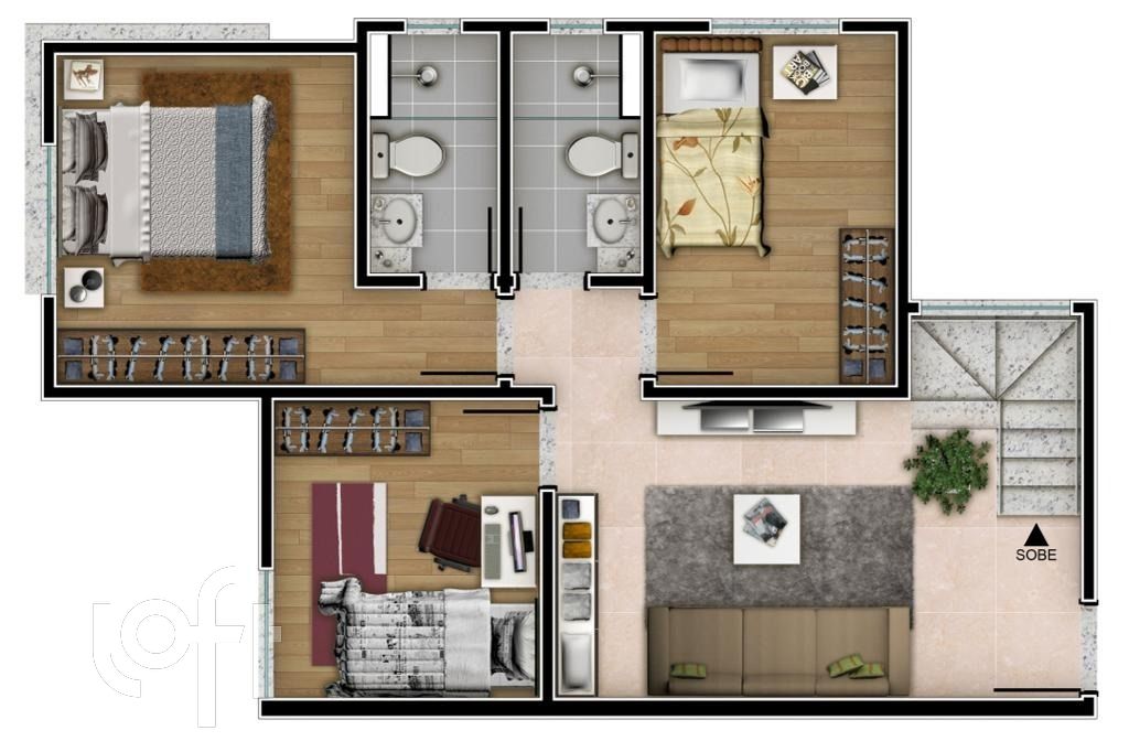 Apartamento à venda com 2 quartos, 52m² - Foto 6