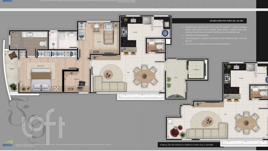 Apartamento à venda com 2 quartos, 100m² - Foto 6