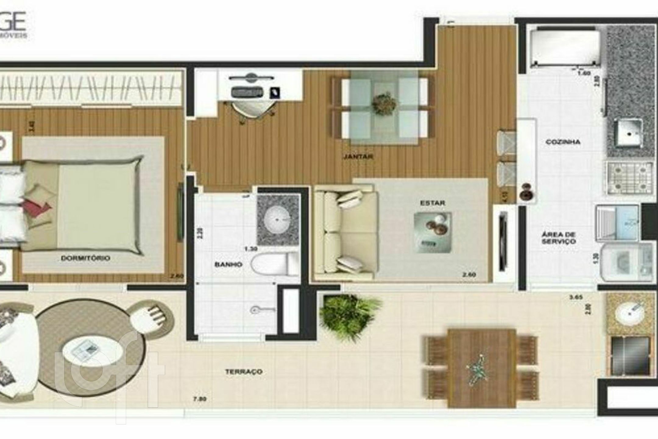 Apartamento à venda com 1 quarto, 55m² - Foto 4