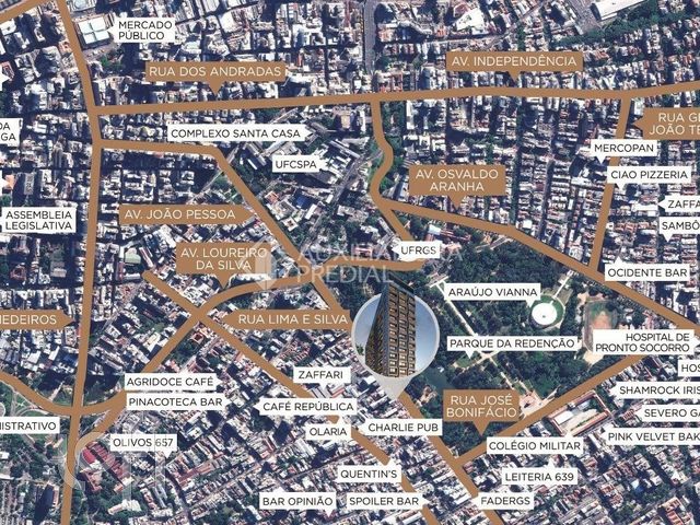 Apartamento com 27m², 1 dormitório, 1 suíte, 1 vaga, Cidade Baixa em Porto Alegre