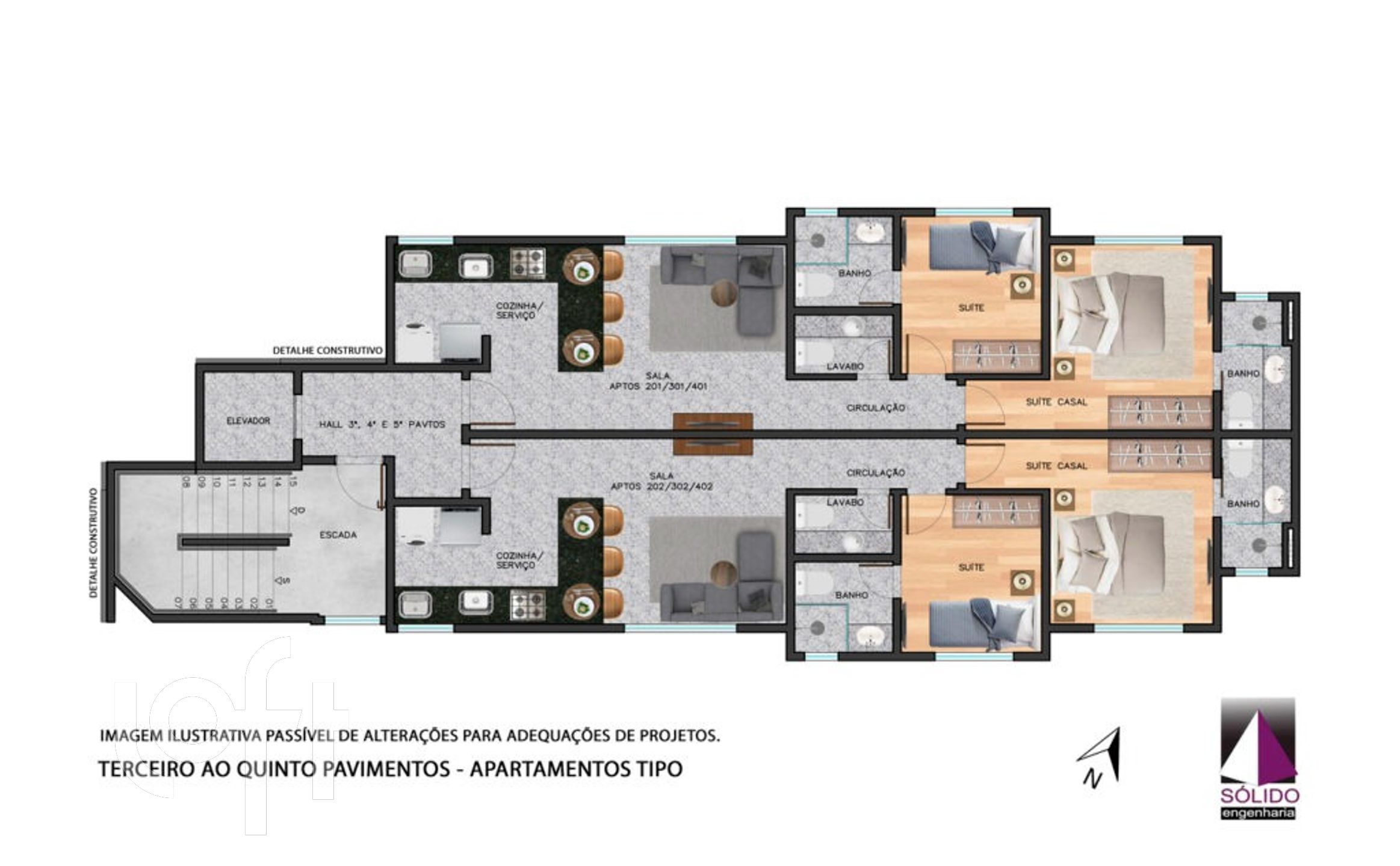 Apartamento à venda com 2 quartos, 57m² - Foto 4