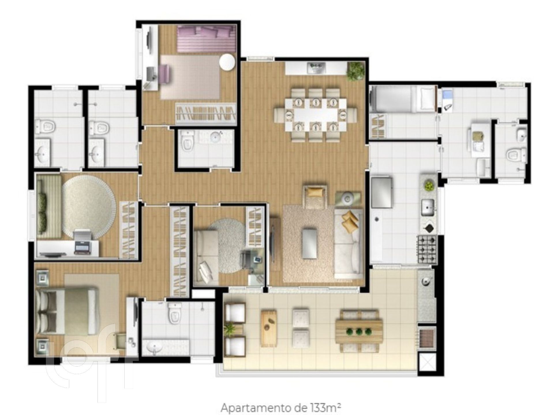 Apartamento à venda com 3 quartos, 133m² - Foto 19