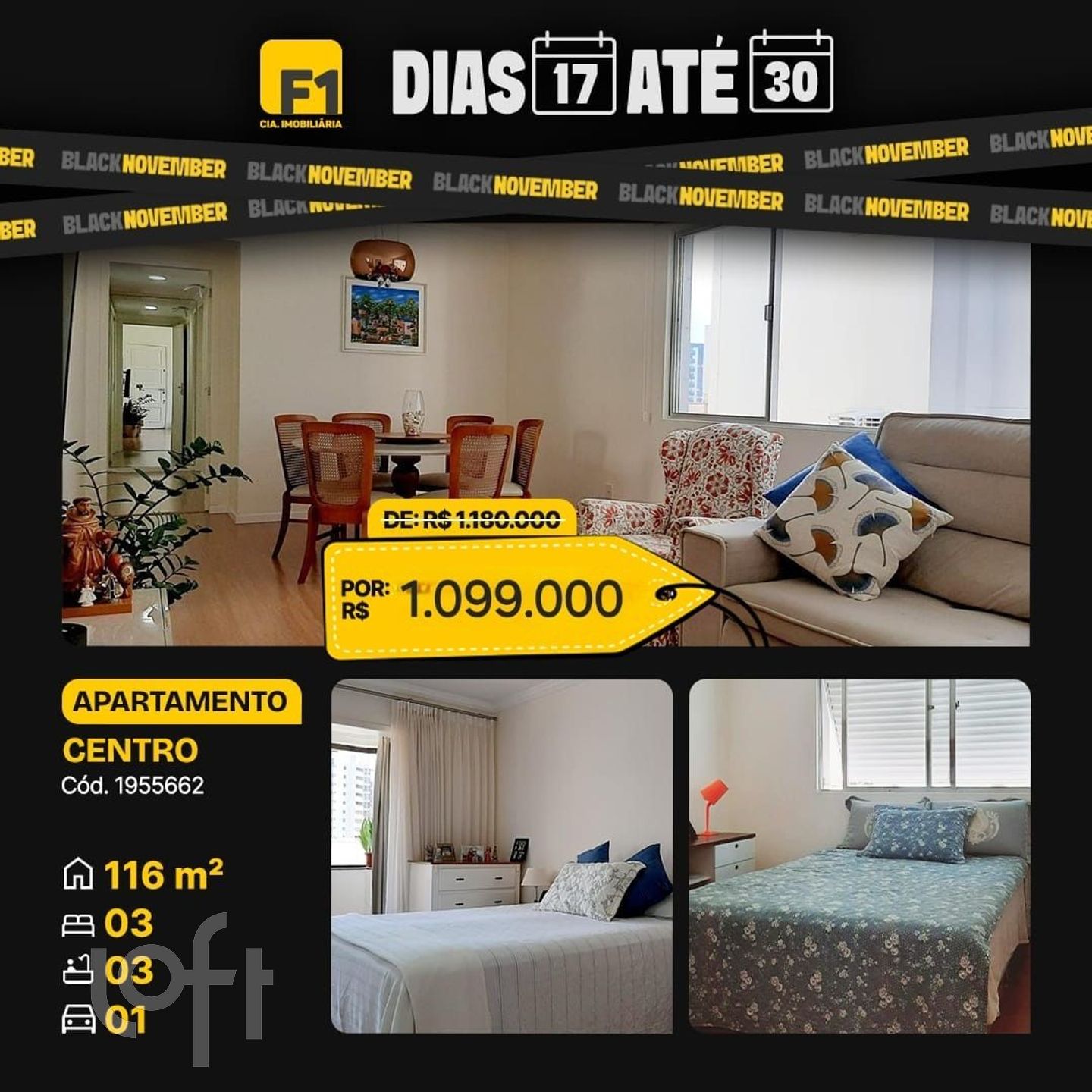 Apartamentos com 116m², 3 quartos, 1 suíte, 1 garagem, no bairro Centro em Florianópolis